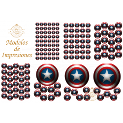 OBLEA CAPITÁN AMÉRICA. REF. 00211