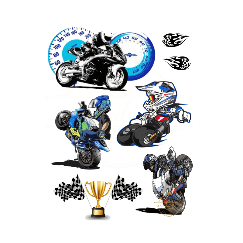 KIT DE MOTOS COMESTIBLE. REF. 00218