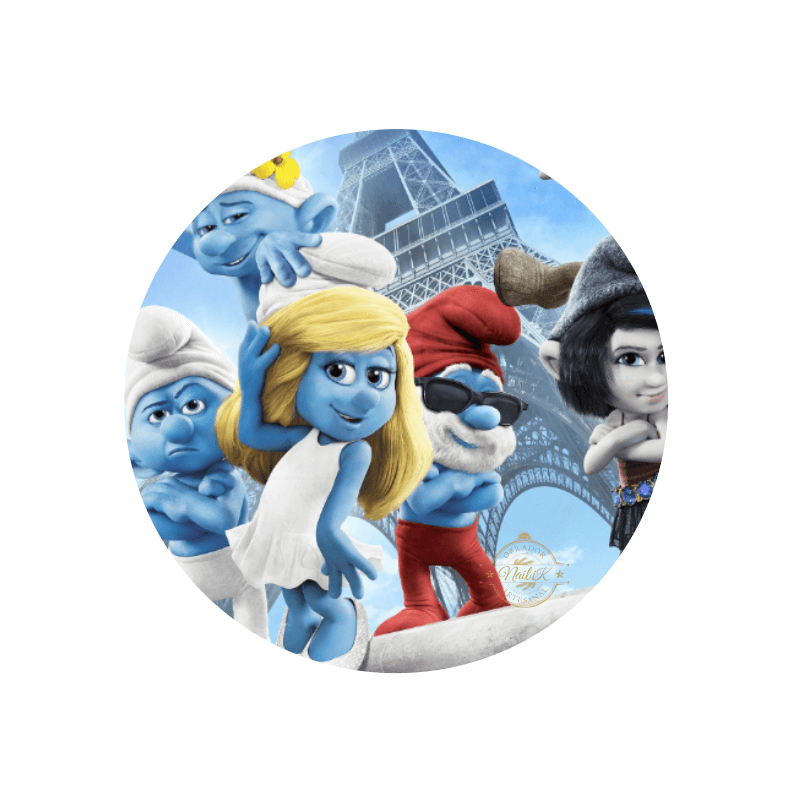 OBLEA LOS PITUFOS. REF. 00124