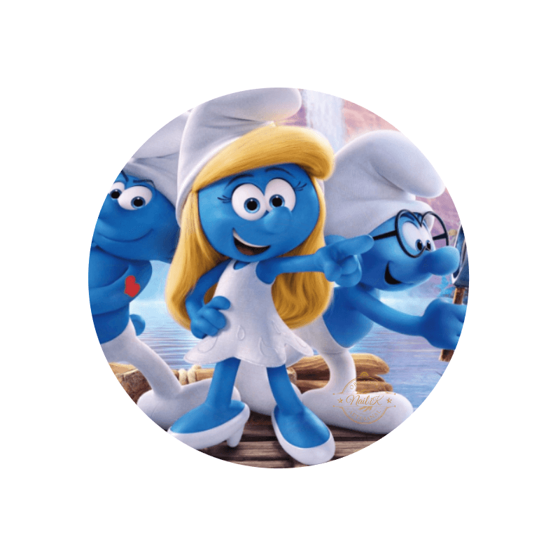 OBLEA LOS PITUFOS. REF. 00125