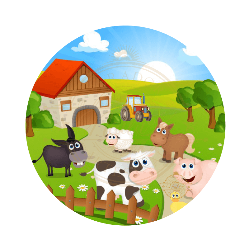 OBLEA GRANJA ANIMALES. REF. 00271