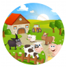 OBLEA GRANJA ANIMALES. REF. 00271