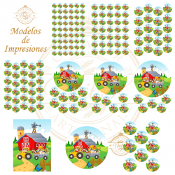 OBLEA GRANJA ANIMALES. REF. 00272