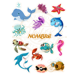 KIT ANIMALES MARINOS...