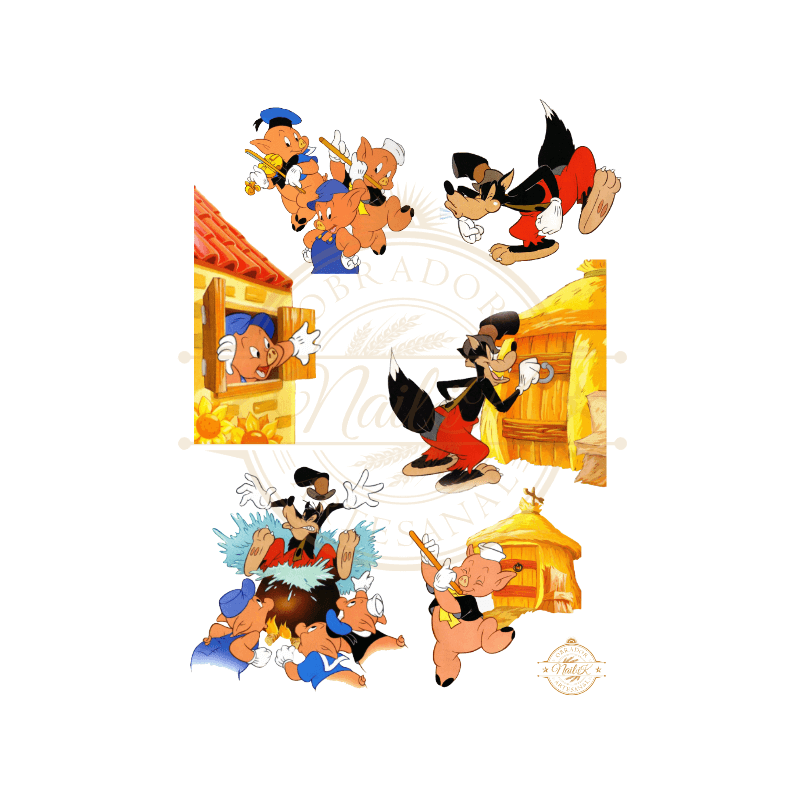 KIT LOS TRES CERDITOS COMESTIBLE. REF. 00291